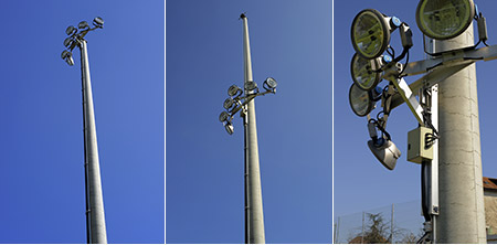 FLOODLIGHTS AND HEIGHT UNDER CONTROL